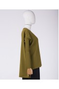 SHORT TUNIC / OIL GREEN 5879