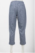 PLAID PANTS / NAVY BLUE