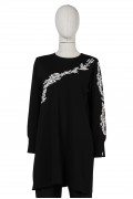 6849 TUNIC GÜLDALI / BLACK