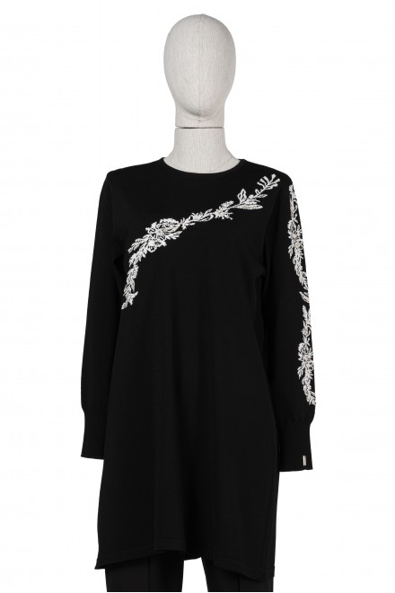 6849 TUNIC GÜLDALI / BLACK