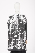 TUNIC / ANTHRACITE-ECRU 6872