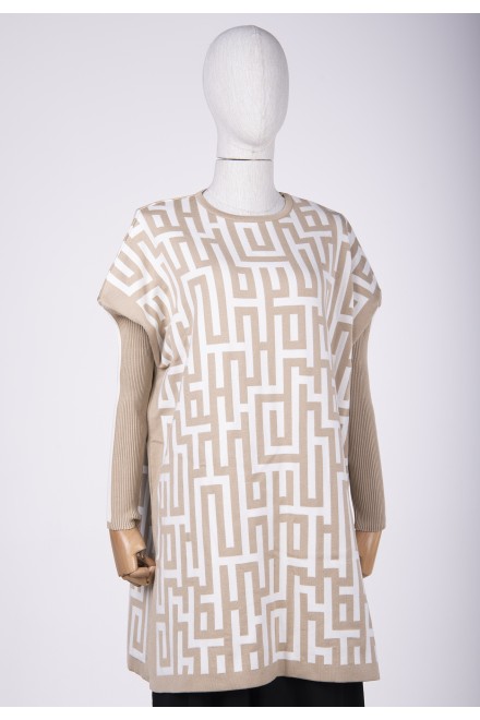 TUNIC / CAMEL - ECRU 6872