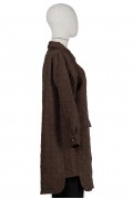 6879 QUILTED LONG SHIRT / BROWN