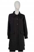 6879 QUILTED LONG SHIRT / BLACK