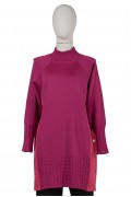 6884 QUILTED KNITWEAR / Fuchsia