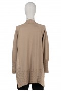 6884 QUILTED KNITWEAR / CAMEL