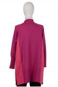 6884 QUILTED KNITWEAR / Fuchsia