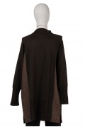 6884 QUILTED KNITWEAR / BROWN