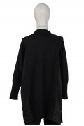 6884 QUILTED KNITWEAR / BLACK