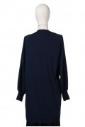  6899 KNITWEAR FABRIC TUNIC / NAVY BLUE