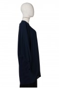  6899 KNITWEAR FABRIC TUNIC / NAVY BLUE