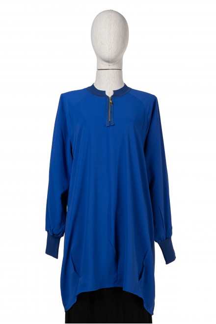  6899 KNITWEAR FABRIC TUNIC / SAKS